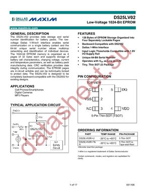 DS25LV02R+T&R datasheet  